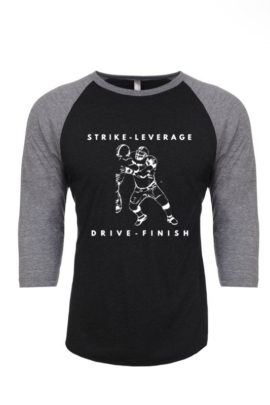 S-L-D-F 3/4 Raglan (Vintage Black/ Heather Gray)